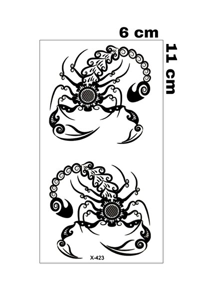 Mecit Tuhafiye AKREP EL BOYUN VUCUT GEÇİCİ DÖVME