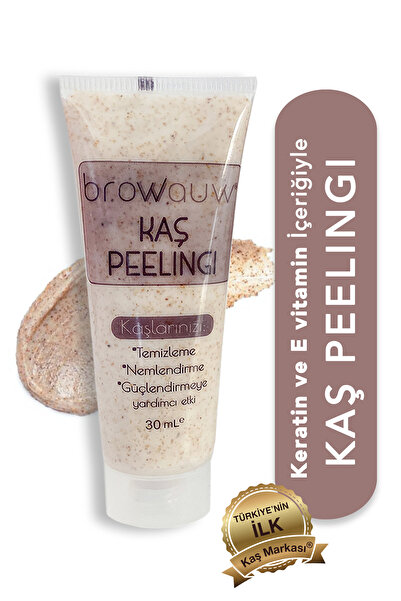 BROWWAUW B5 Vitamin, Keratin Ve Ceviz Tanecikli, Besleyici Kaş Peelingi