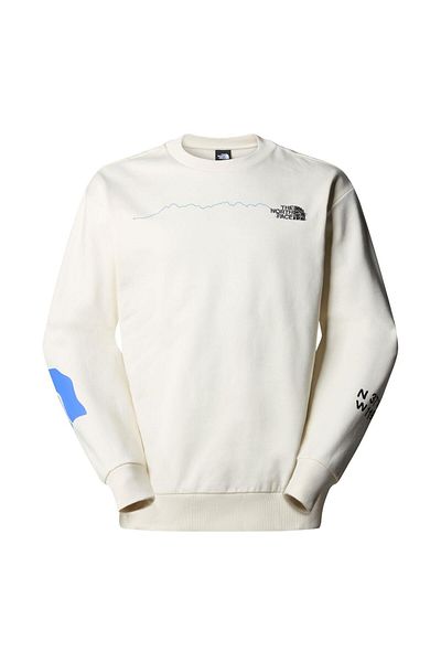 THE NORTH FACE U NSE GRAPHIC CREW Ανδρικό φούτερ NF0A87F4QLI1 Λευκό-XL