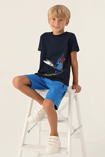 U.S. Polo Assn. U.S. Polo Assn. Erkek Çocuk Crayons Art Lisanslı T-shirt-Şort...