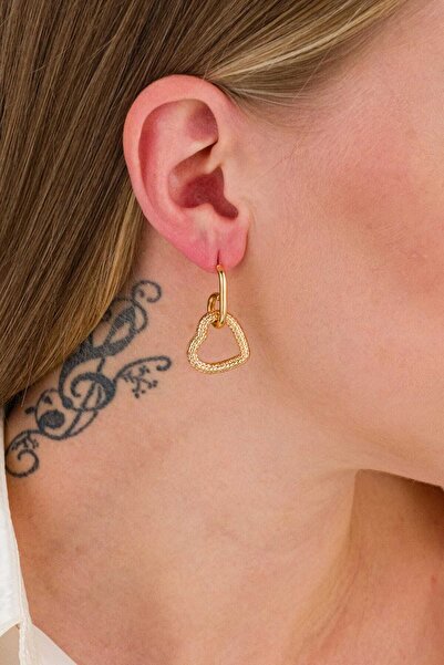 MRK Heart Earrings - Dangle Design