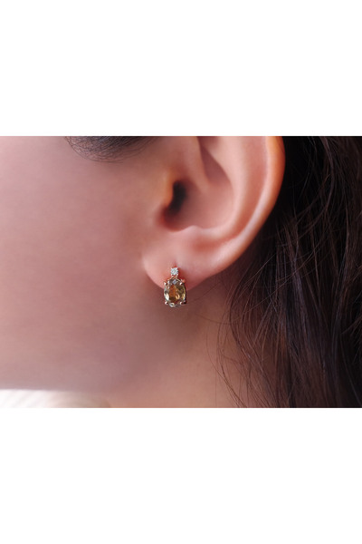 Sirius Pırlanta Pırlanta ve Zultanit Taşlı Harmoni Küpe 0604E0159