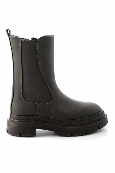Bambi Olivgrüne Stiefel und Stiefeletten für Damen02991010009
