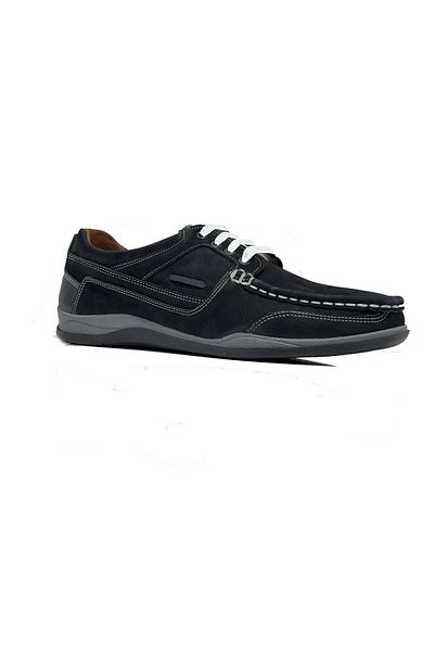 Master Black/Nubuck Lace-Up Genuine Leather Casual Men's Shoes