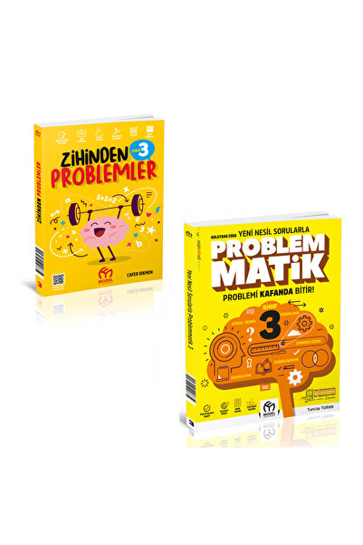 Model Eğitim Yayınları 3. Sınıf Zihinden Problemler (Sudokulu) + Kolaydan Zora Yeni Nesil Sorularla Problemmatik (2 Kitap)