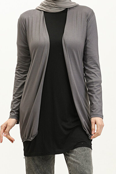 IRK Women's Belted Viscose Elastic Sports Jacket Hijab Cardigan