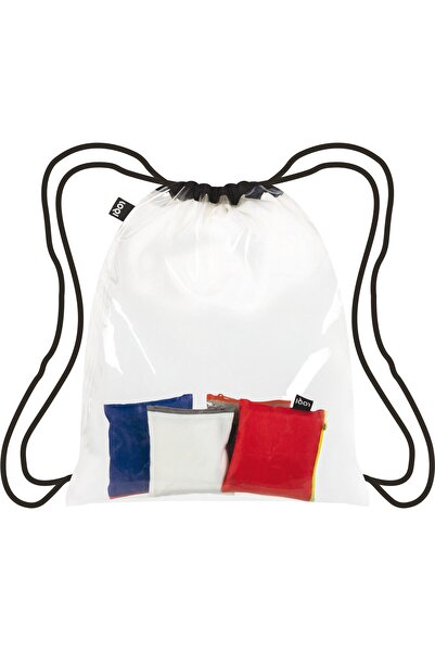 LOQI Lightweight and Waterproof Transparent Transparent Backpack - Travel and Beach Bag