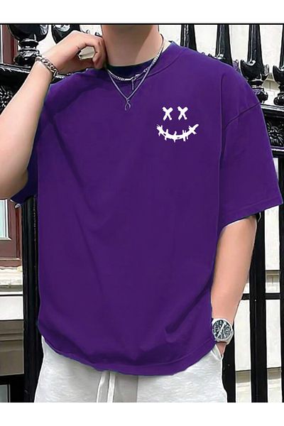 Medinenur Μπλουζάκι Unisex Smiling Face Printed