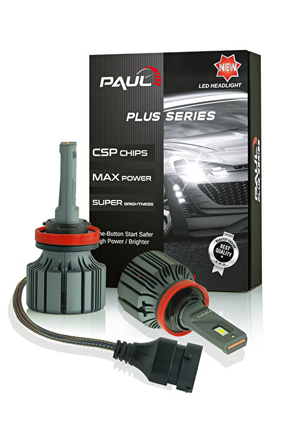 PAULLED Paul Plus H11 18.000 Lümen Güç Şimşek Etkili Odaklı Ufuk Çizgili Csp Led 1 Yıl Garanti