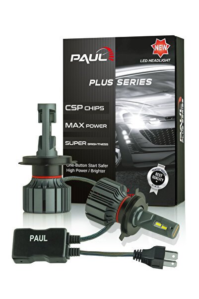 PAULLED Paul Plus H4 18.000 Lümen Güç Şimşek Etkili Odaklı Ufuk Çizgili Csp Led 1 Yıl Garanti