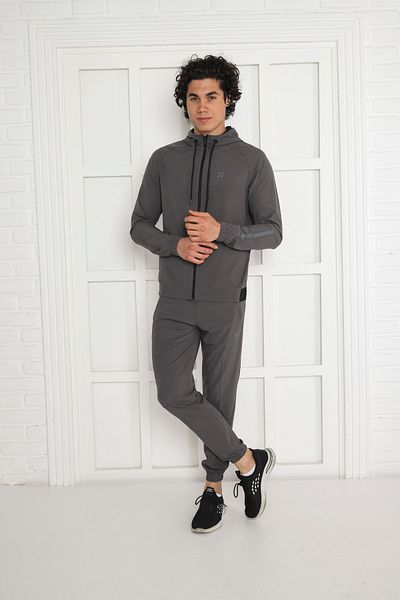 NEED LİFE Men's Sports Tracksuit Set - Thin Hooded, Breathable Fabric