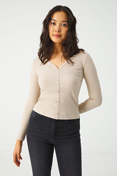 urban focus V-Neck Long Sleeve Body