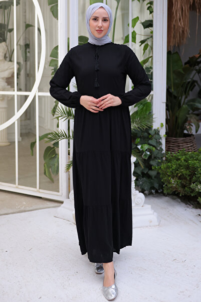 benguen 8232 Šaty s límcem String Black