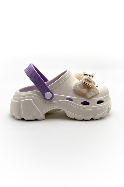 Shoebutik Suzi Beige Lilac Slippers