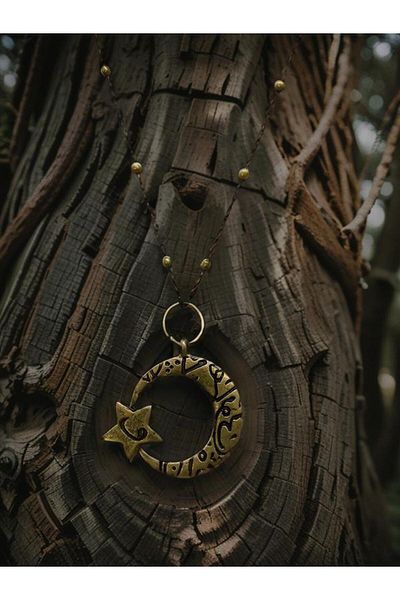 whocares Women's Necklace with Chain - High Quality and Stylish Antique Color with Symbol