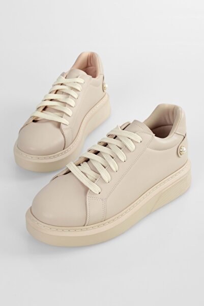 Shoeberry Dámské béžové tenisky Rory se silnou podrážkou