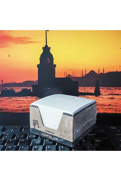Etika Cube Memo Pad Light Paper with Kraft Box 8x8 Cm