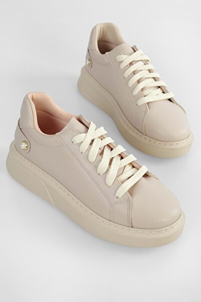 Shoeberry Dámské béžové tenisky Rory se silnou podrážkou