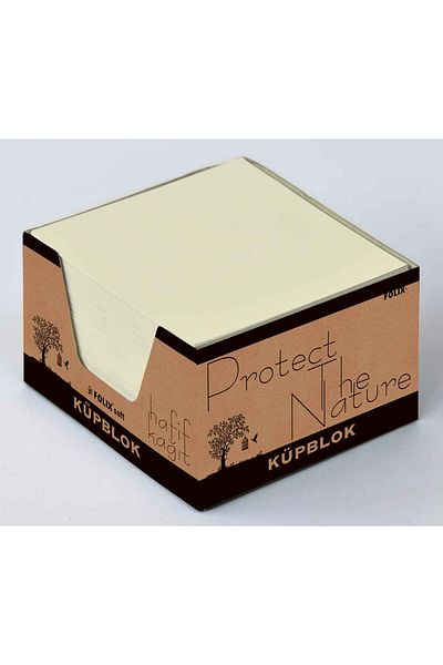 Etika Cube Memo Pad Light Paper with Kraft Box 8x8 Cm