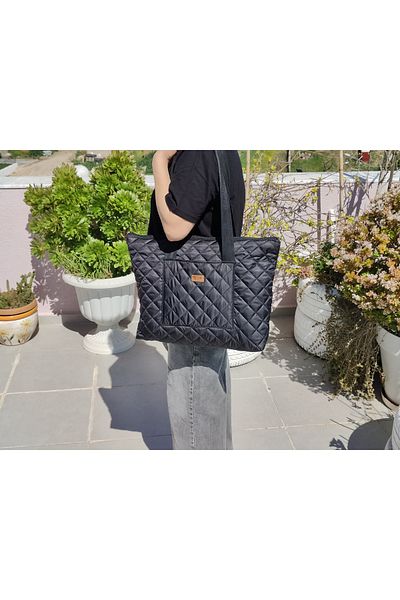 IŞIK Quilted Laptop Bag - Stylish and Comfortable Design