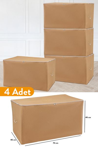 Serstil 4 части - Голяма кафява чанта за съхранение - 74 x 46 x 46 cm