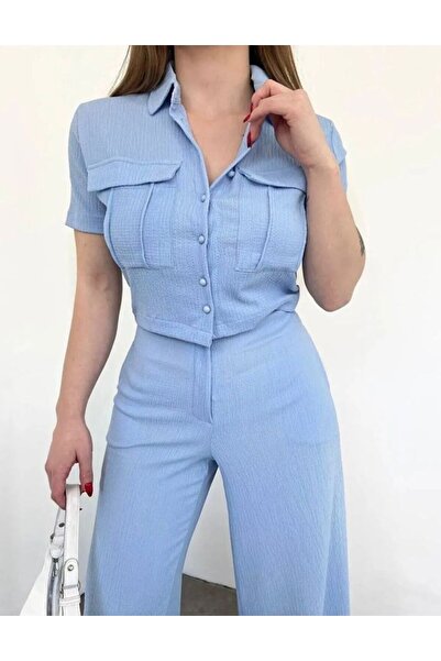 YILMAZBARMAZ set de pantaloni pentru femei cu buzunar de acoperire