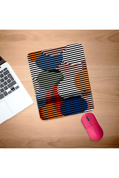 UcuruStore Mouse Pad με Ριγέ στρογγυλά στηρίγματα καρπού