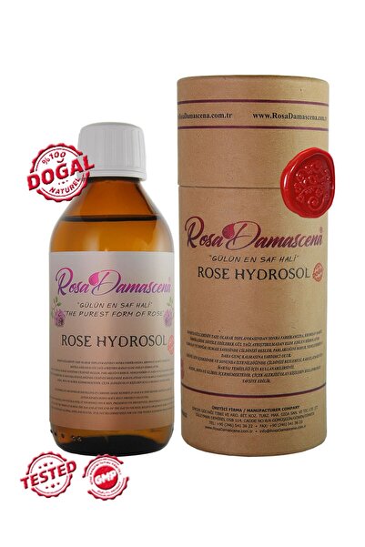 Rosa Damascena Doğal Gül Suyu Özü Rose Hydrosol %100 Saf Ve Doğal 150 ml