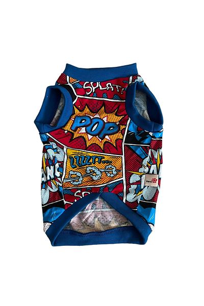 Barneystore Dog Patterned 100% Cotton Combed Tank Top