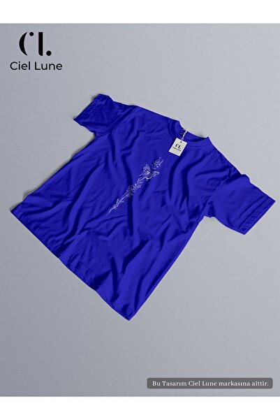 NEVERMIND Unisex Butterfly Flower Special Design - Μπλουζάκι μεγάλου μεγέθους