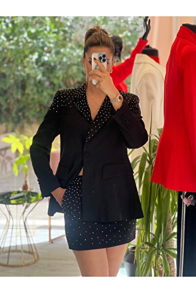 HANER BUTİK Taş Detay Blazer