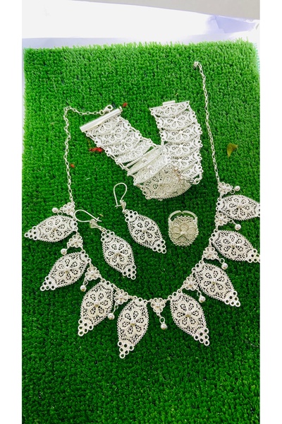 Midyat Artuklu Gümüşçülük Telkari Gümüş  Takım