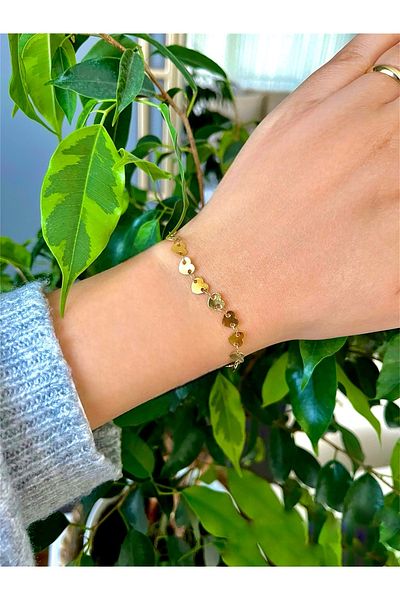 Jewelyf Heart Steel Chain Trend Bracelet