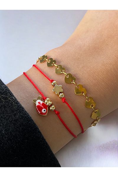 Jewelyf Heart Steel Chain Trend Bracelet