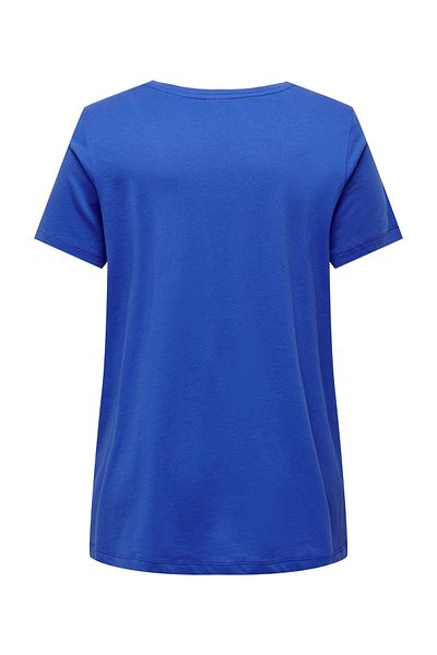 Only Carmakoma CARBONNIE LIFE KURZARM-T-SHIRT MIT V-AUSSCHNITT UND A-FORM