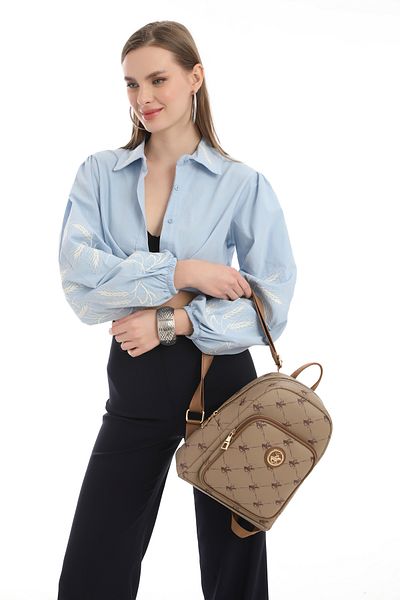 Beverly Hills Polo Club Light Mink Women's Backpack 05BHPC8004
