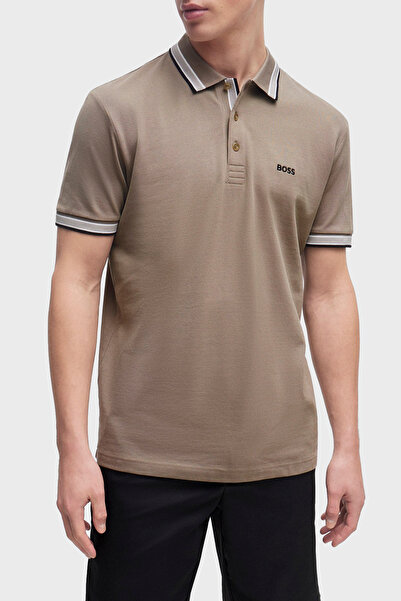 BOSS Pamuklu Regular Fit Polo Yaka T Shirt Erkek POLO YAKA T SHİRT 50469055 334