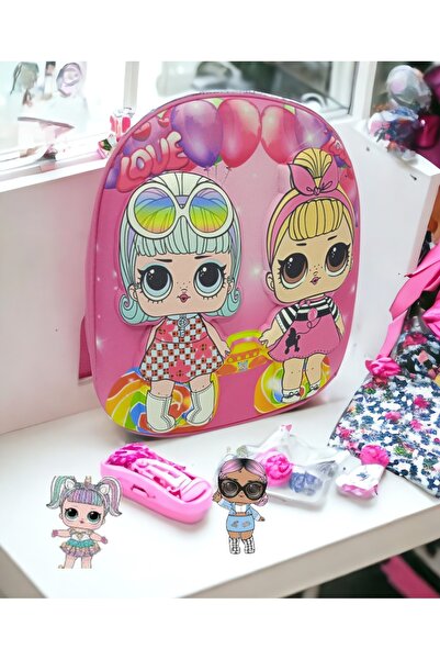 Shopiolog 3d Kabartmalı Barbie Anaokulu Kreş Ve Günlük Kullanım Çantası Sırt ...