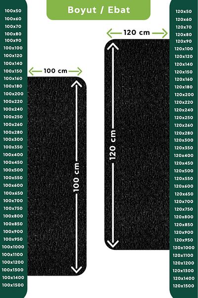 TBMPLASTİK Curly Mat Non-Slip Base Carpet Runner Door Mat