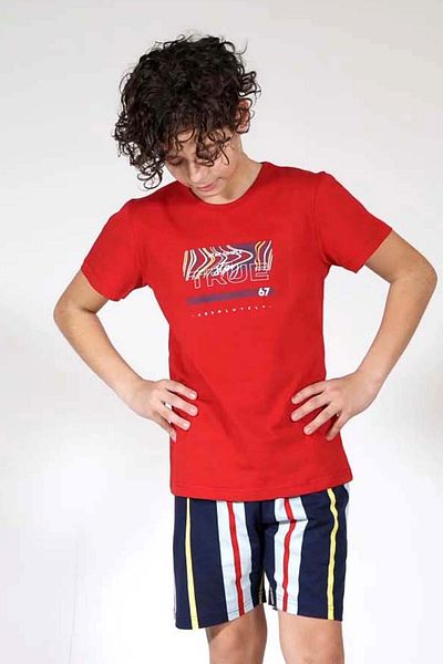 hefox Boy's Vienetta Summer Short Sleeve Shorts Set