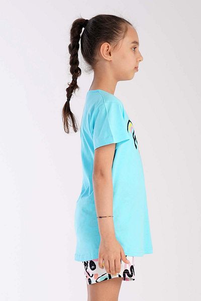 shefox Girl's Garson Vienetta Summer Short Sleeve Shorts Set