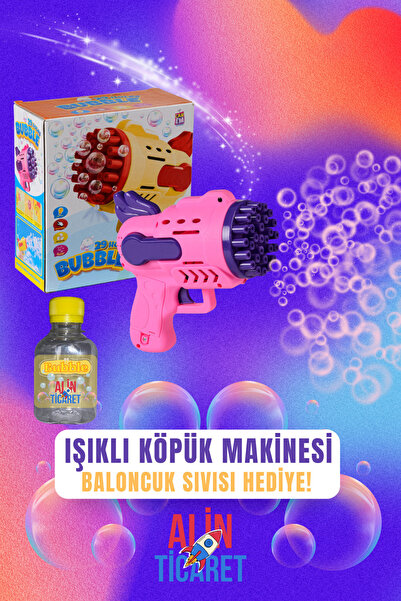 Shem Pilli Işıklı Köpük Atan Tabanca Oyuncak