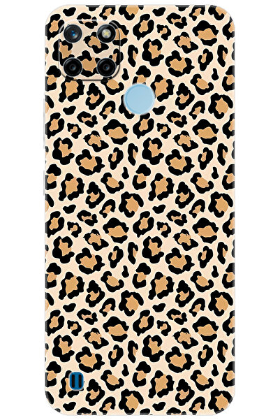 realme C21Y / C25Y Uyumlu Kılıf Desen Baskılı Silikon Leopar Desen STK:743 CP...