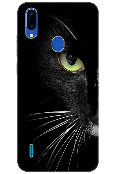 CASPER Via G4 Uyumlu Kılıf Desen Baskılı Silikon Face Cat STK:482 CP-Py54o8S