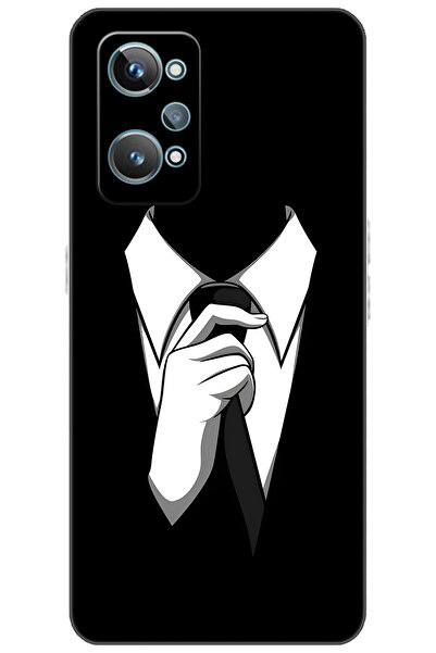 realme GT2 (RMX3311) Uyumlu Kılıf Desen Baskılı Silikon Gizemli Adam STK:611 ...