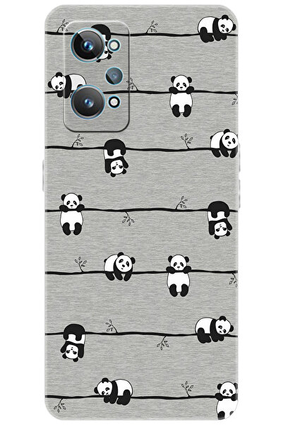realme GT2 (RMX3311) Uyumlu Kılıf Desen Baskılı Silikon Pandalar STK:751 CP-R...