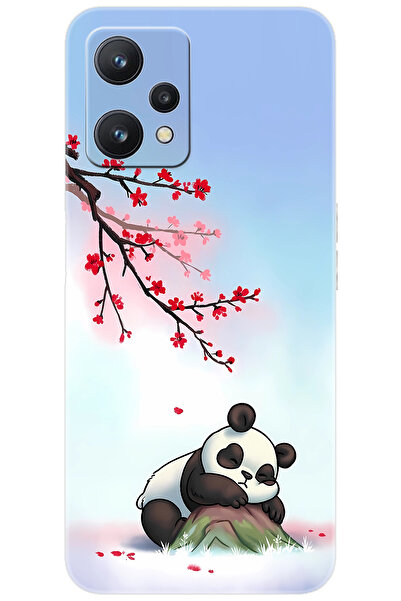 realme 9 PRO (RMX3472) Uyumlu Kılıf Desen Baskılı Silikon Uyuyan Panda STK:62...