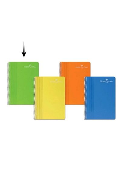 Faber Castell 1 Piece Pp Cover Spiral B5 Size Notebook 80 Sheets Striped Green