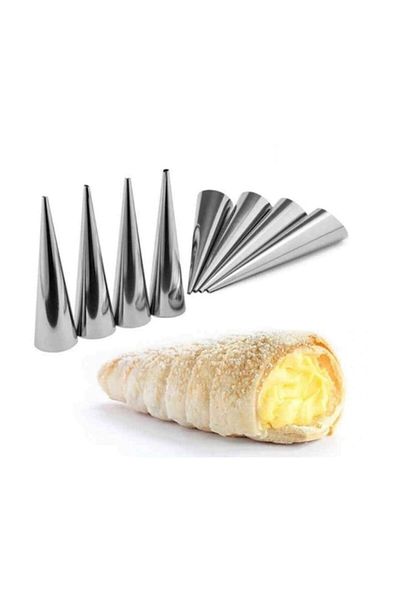 Nar kalıp Horn Mold Torpil Funnel Dessert Mold 6 Pieces 12cm