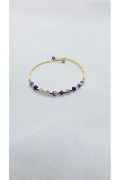 Büke Doğaltaş Tasarım Doğaltaş Kelepçe Ayarlanabilir  Bileklik